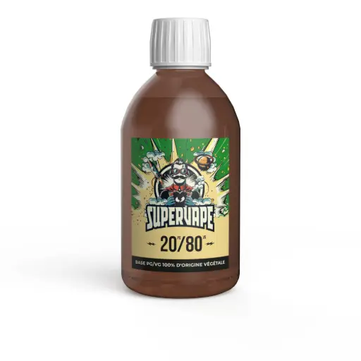 [120-PG20-VG80-00] [SuperVape] Base 20/80 - 120mL