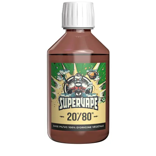 [250-PG20-VG80-00] [SuperVape] Base 20/80 - 250mL